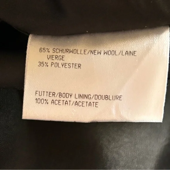 Basler Horst Basler Black Wool Blend‎ Pencil Skirt Womens EU 42 UK 16 Career